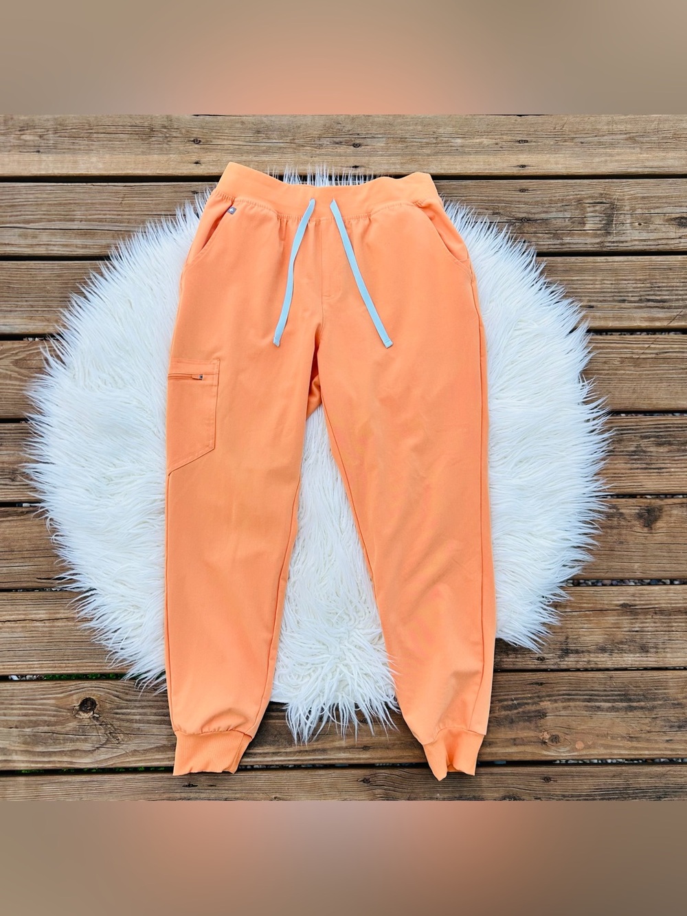 FIGS Orange Zamora Jogger Scrub Pants